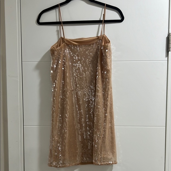 Sequin Tan Dress - Picture 4 of 6